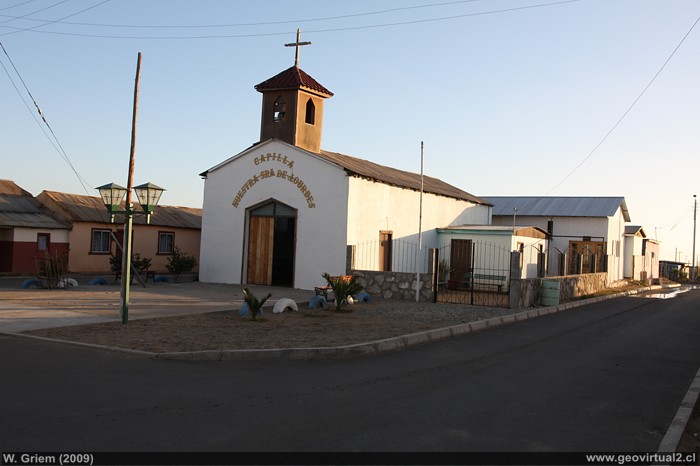 Capilla del pueblo Carrizalillo en la Region de Atacama - Chile