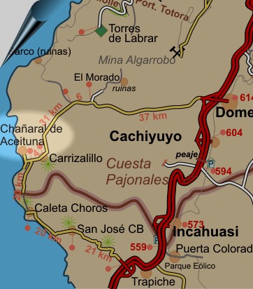 Carta del sector Chañaral de Aceituna