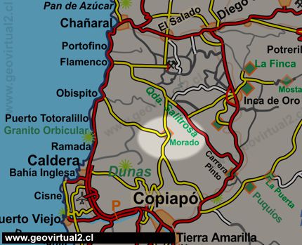 Desierto de Atacama: Carta de El Morado, Chile