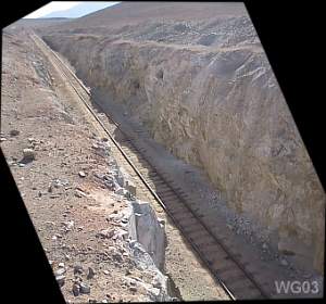 Eisenbahnstrecke von Copiapo nach Inca de Oro, Chile 