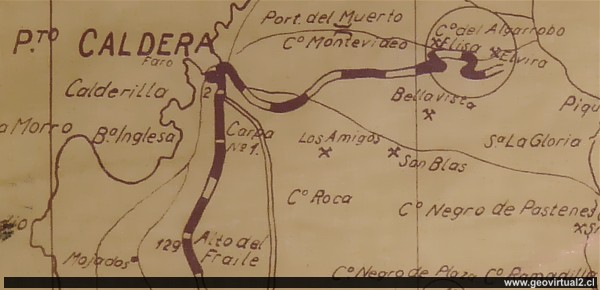 Carta Caldera mina Algarrobo 1919