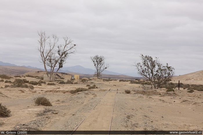 Estación Castilla, linea ferrea longitudinal en la Reion de Atacama, Chile