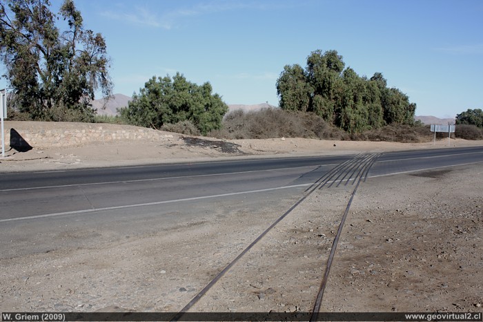 Eisenbahnen in der Atacama Wüste: Ehemalige Linie zur Iman Eisenmine