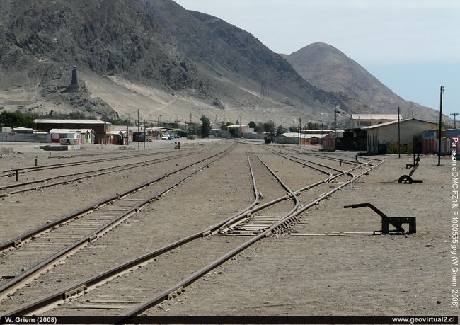 vías de la estación de Chañaral