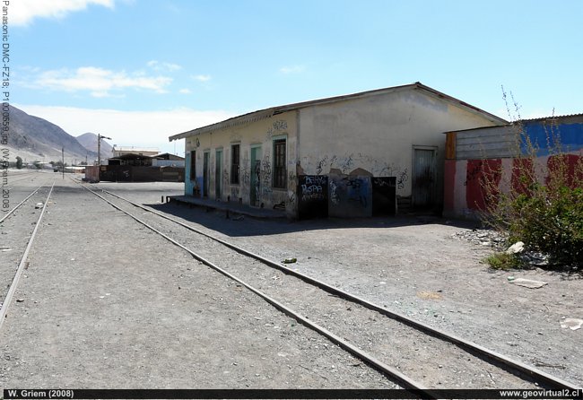 Edificio en la estación de FFCC de Chañaral