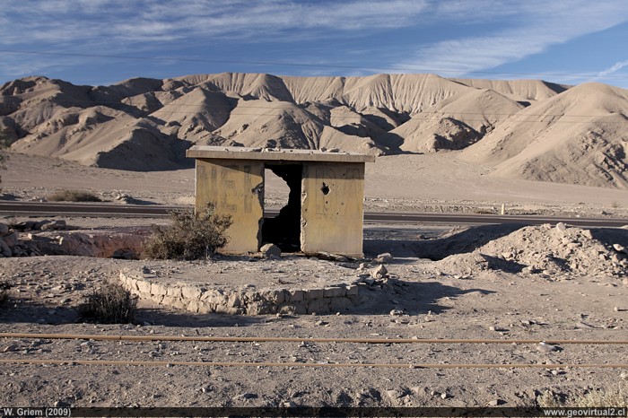 Estación Chulo en el desierto de Atacama, Chile