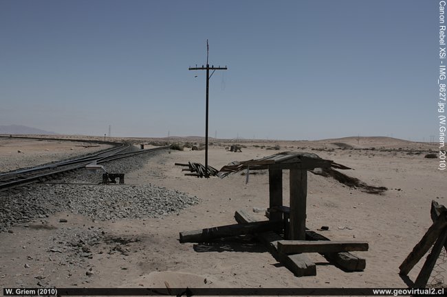 Empalme de los ffcc Los Colorados con linea longitudinal - Atacama, Chile