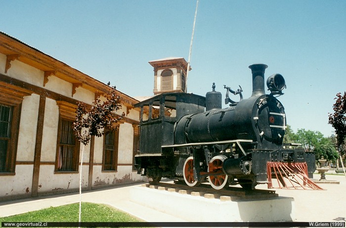 Locomotora en la estación de trenes de Copiapó, Region de Atacama - Chile