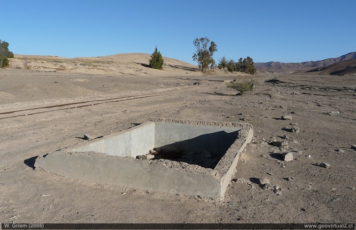 Ruinas de la estación Chañarcito en el desierto de Atacama, Chile