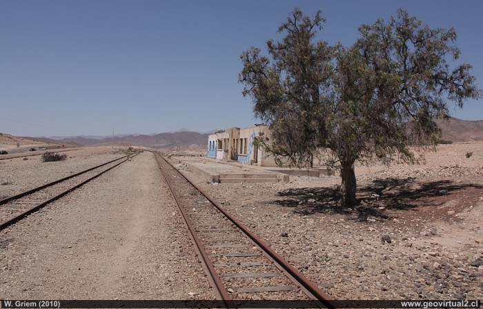 Estación ffcc de Romero en Atacama, Chile