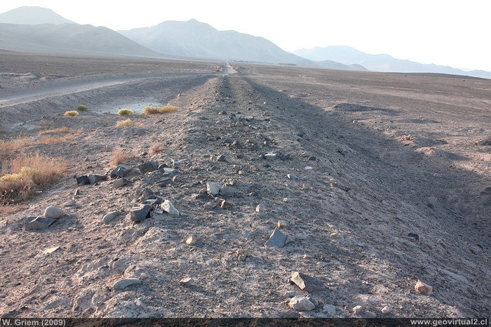 Terraplen a la ex planta de Dulcinea, Region de Atacama