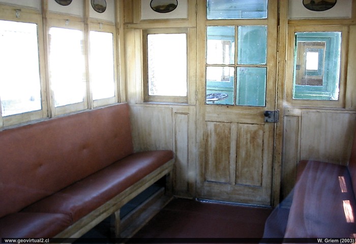 Interior del carro del tren de Copiapo, Region de Atacama - Chile