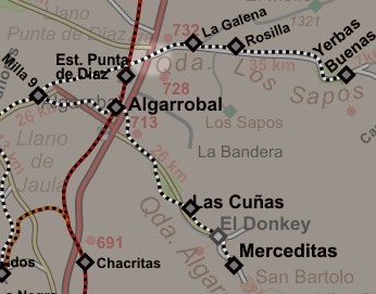 Linea ferrea hacia Yerbas Buenas cerca la Panamericana