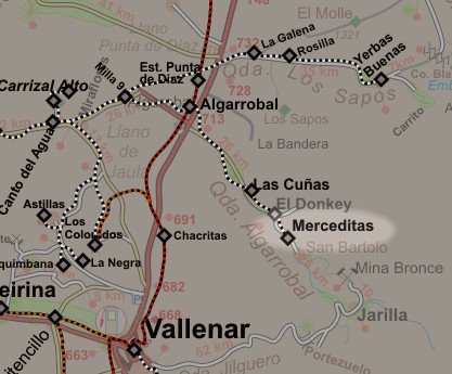 Carta de Merceditas, ffcc en Atacama - Chile