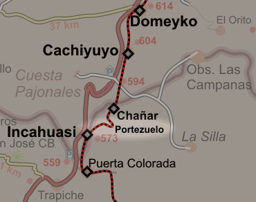 Portezuelo de Incahuasi - ffcc de Atacama, Chile
