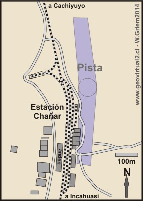 Mapa de la estación Chañar en Coquimbo