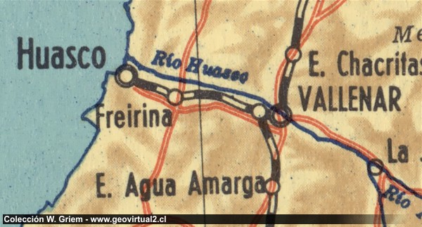 Carta 1962 ferrocarril Huasco