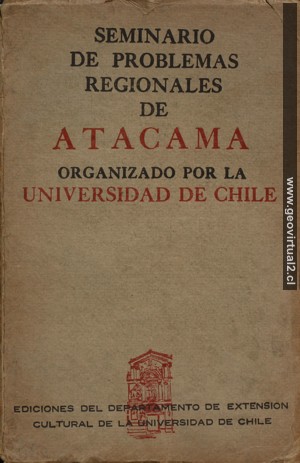 Universidad de Chile: Problemas Regionales de Atacama