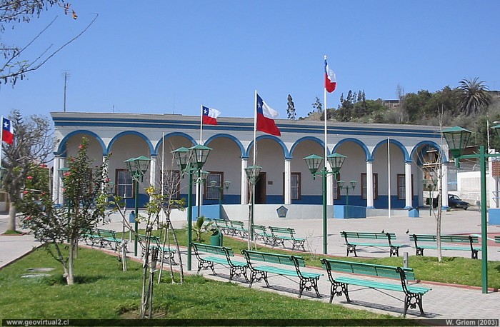Die Plaza von Freirina in der Atacama Region Chile