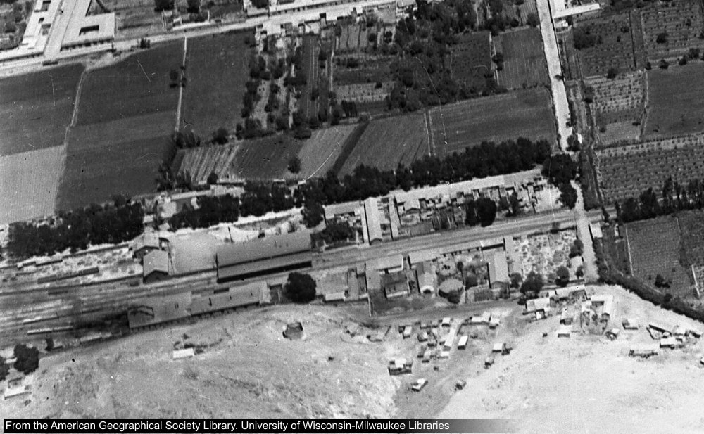 Estación de ferrocarril de Copiapo, Chile - foto aerea