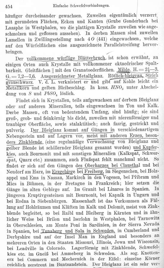 Bleiglanz - galenita Max Bauer (2)