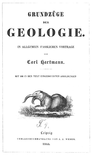 Carl Hartmann: Grundzuge der Geologie