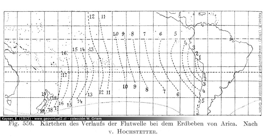 E. Kayser (1912): Tsunami von Arica