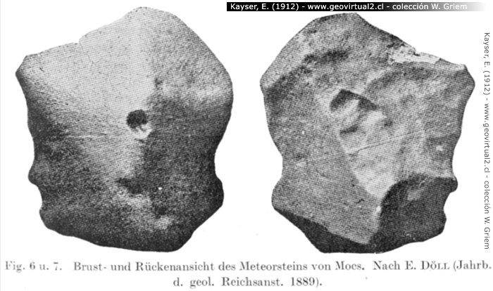 E. Kayser (1912): Meteorit von Moes
