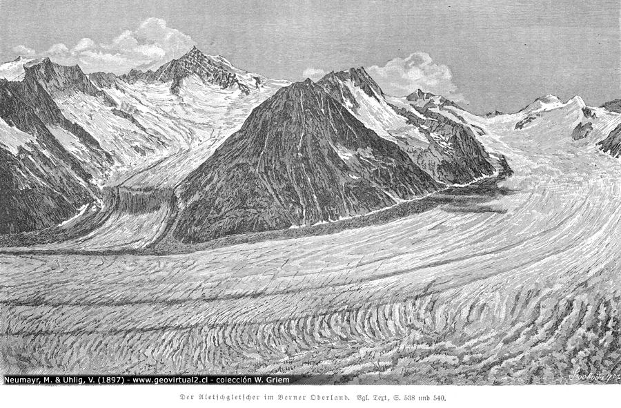 Der Aletschgletscher im Berner Oberland, Abb. 267