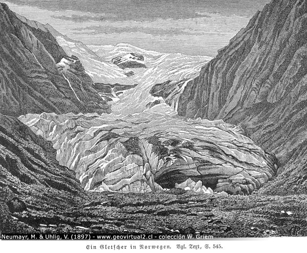 Ein Gletscher in Norwegen