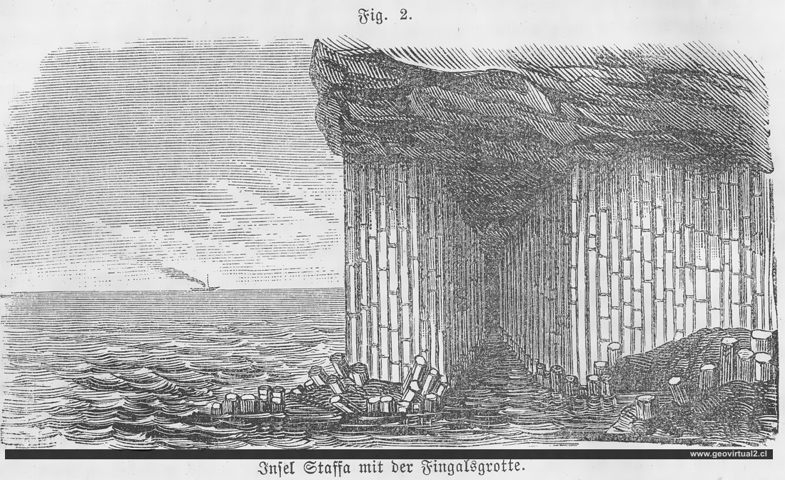 F. Siegmund (1877): Staffa mit Fingalsgrotte