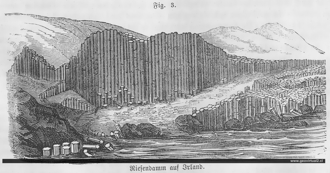 F. Siegmund (1877): Basaltsäulen - Riesendamm auf Irland
