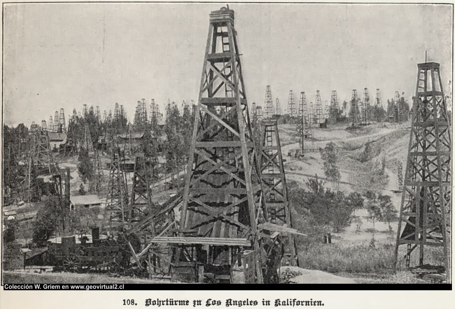 Bohrtürme in Los Angeles, Kalifornien (E. Treptow, 1900)