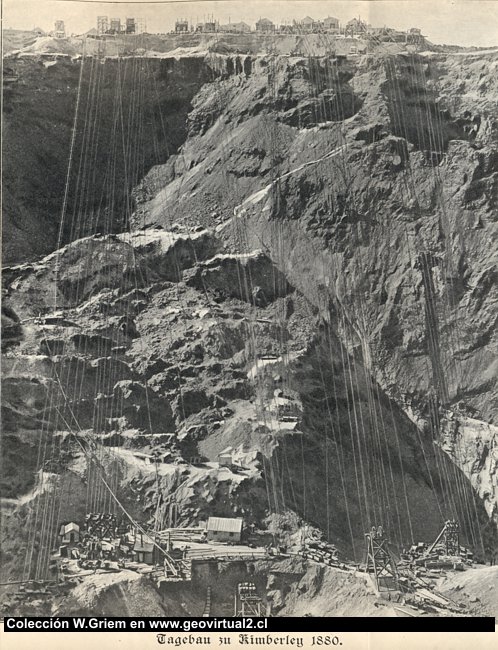 Emil Treptow (1900): Diamanten Mine in Kimberley