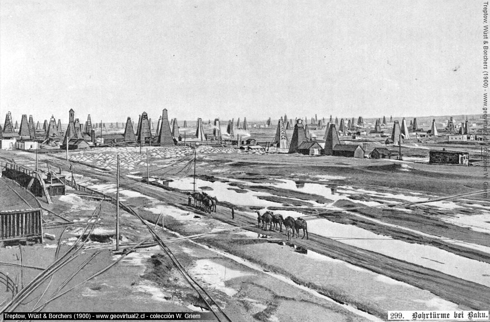 Erdölbohrungen bei Baku: Treptow, E., Wüst, F. & Borchers, W. (1900)