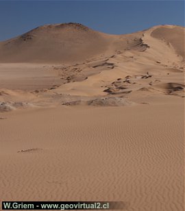 Dunas en el desierto de Atacama, Chile