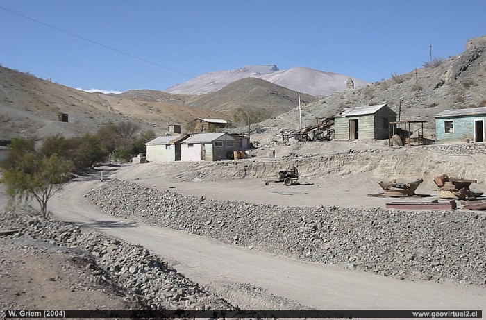 Campamento de la mina Amanda o La Manda en el distrito Zapallar, Región de Atacama - Chile