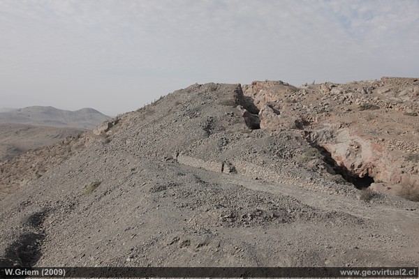 Region de Atacama - Mina Porvenir con la veta explotada