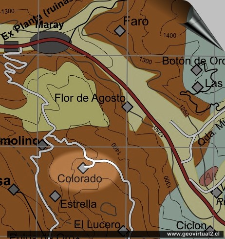 Carta ubicación Colorado de Cabeza de Vaca, Atacama