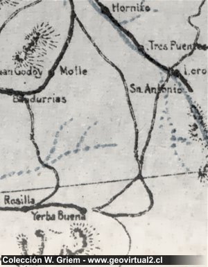 Carta, Cerro Blanco de Marin 1914