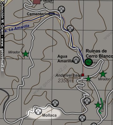 Carta del sector Mina malloca en Cerro Blanco