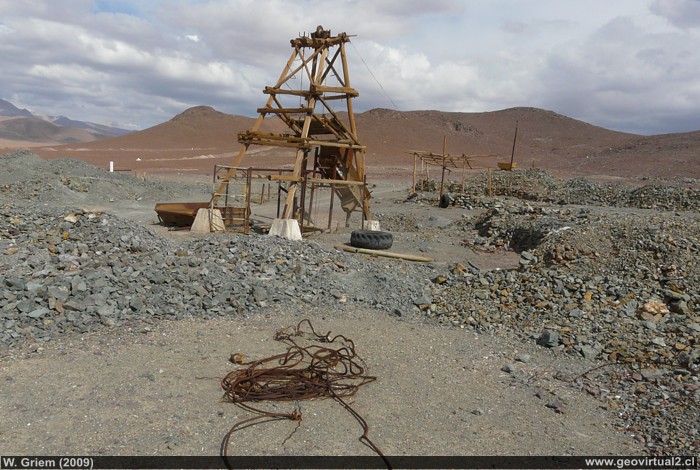 Mina La Isla con Peinecillo, en Atacama, Chile