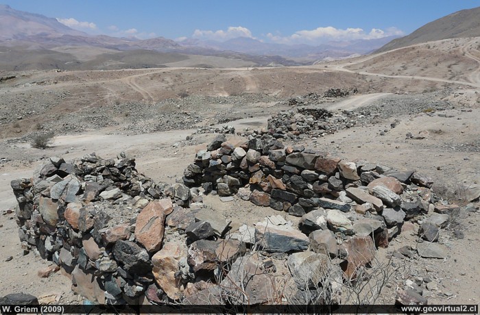 Ruinas de la mina Lucero en la Region de Atacama, Chile