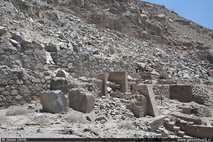 Ruinas de la planta de El Maray en la Region de Atacama - Chile