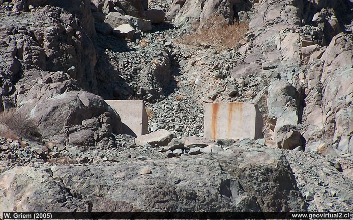 Base de un andarivel en las cercanías de Puquios, desierto de Atacama (Chile)