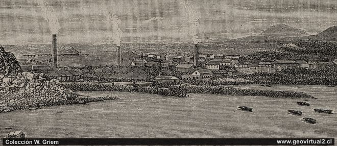 Carl Ochsenios: Fundiciones de Guayacán, cerca de Coquimbo, Chile