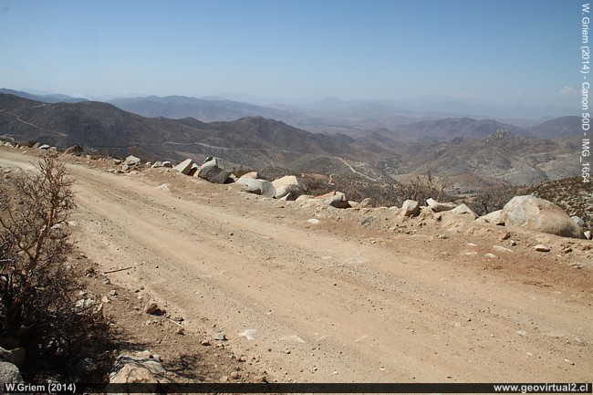 Camino a la cuesta Espino, Región de Coquimbo, Chile