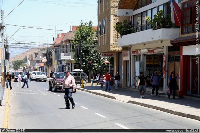 Calle en Illapel, Región de Coquimbo, Chile