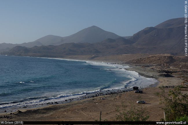 Playa Quebrada Honda, Los Hornos, Región de Coquimbo, Chile