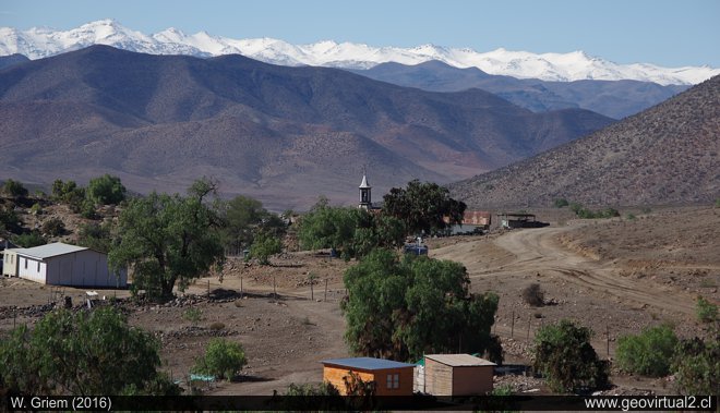 Paisaje de la Región de Coquimbo en Chile